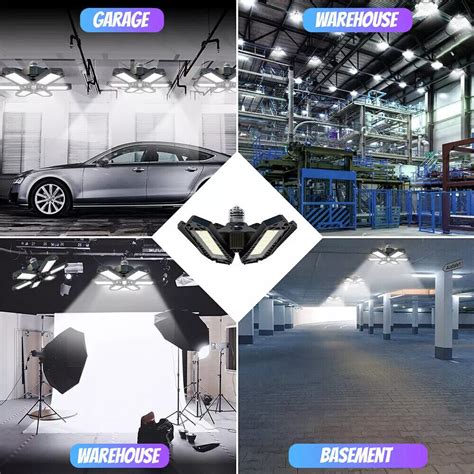 1 4x 9900000LM LED Garage Light Super Bright Work Shop Ceiling Lights