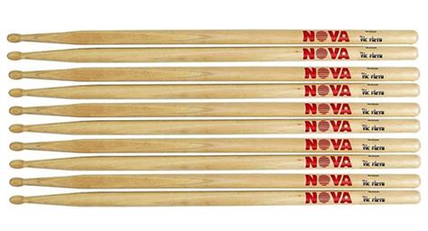 Kit 5 Pares Baqueta Nova Vic Firth 7a Hickory Ponta Madeira Mercado Livre