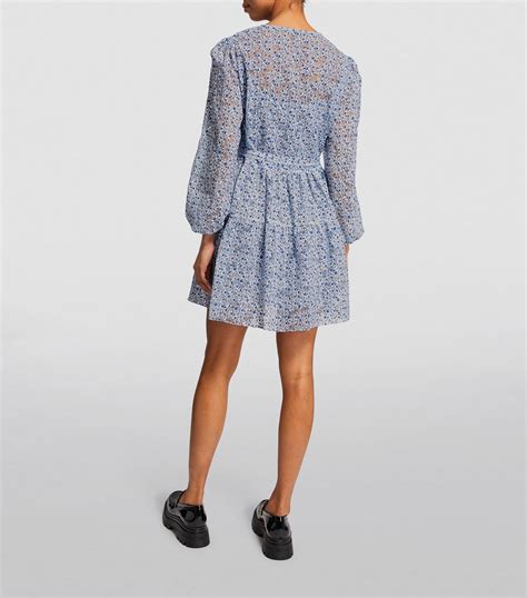 Womens Maje Blue Floral Mini Dress Harrods UK