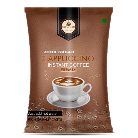 Brew Lab Zero Sugar Cappuccino Instant Coffee Premix 1Kg At Best Price