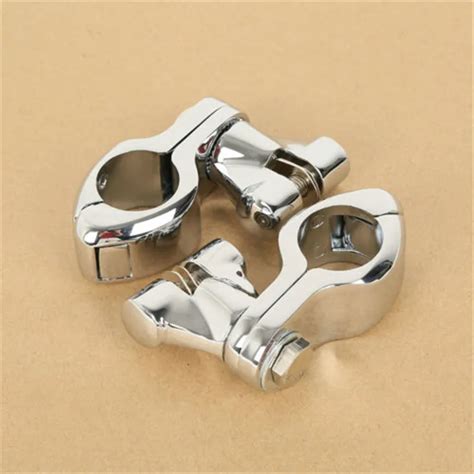 Motorcycle 1 25 32mm Pinless Engine Guard Footpeg Clamps Mounting Kit