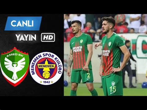 Amedspor Menemen Fk Ma I Zet Zle Youtube