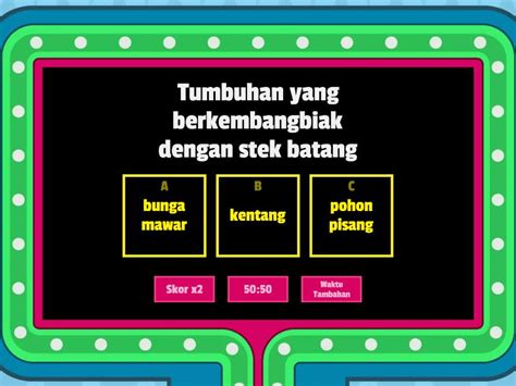 Perkembangbiakan Tumbuhan Gameshow Quiz