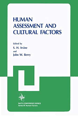 『human Assessment And Cultural Factors』｜感想・レビュー 読書メーター