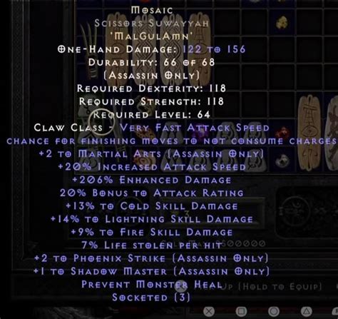 Mosaic Claws Ft Open2offers Rdiablo2resurrected