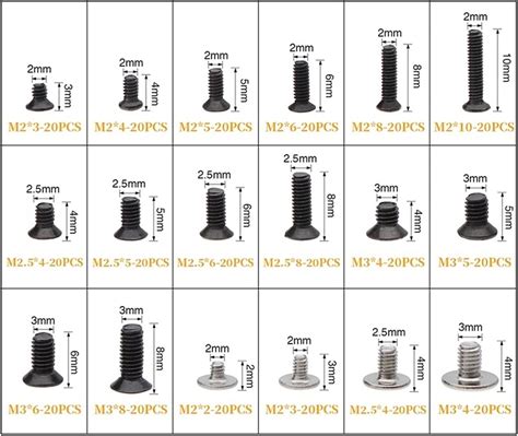 Amazon EVURU 300 360Pcs M2 M2 5 M3 KM Screw Flat Head Phillips