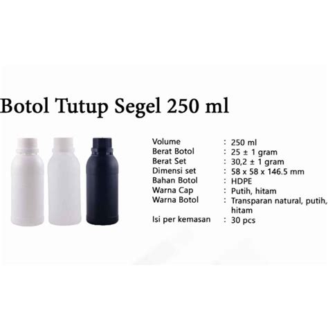 Jual Botol Agro Labor 250ml Botol Plastik HDPE Kimia Pupuk Shopee