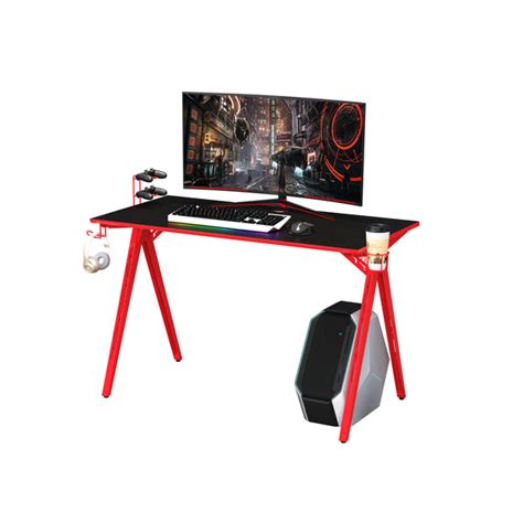 BLACK & RED GAMING DESK - OFX Office