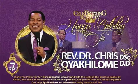 Happy Birthday Pastor Chris Messages Madge Holm