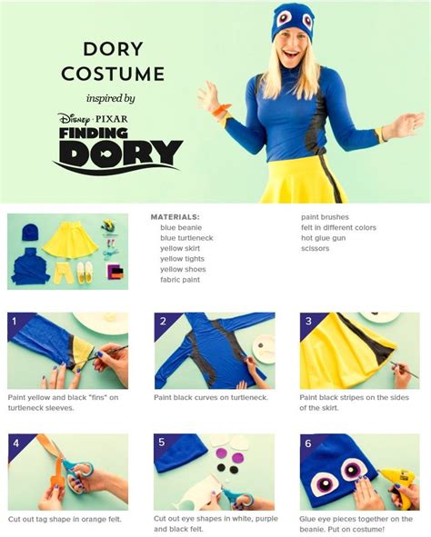 Diy Finding Nemo Diy Dory And Diy Hank Costumes Step By Step