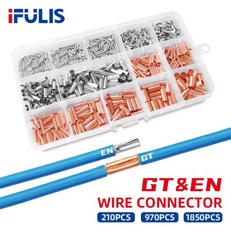 Gt En Copper Bare Tinned Connecting Non Insulated Wire Connector