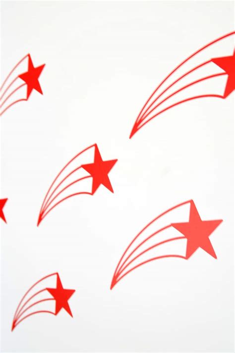 Shooting Star Wall Art Decals Stickers Various Colours Etsy Ireland