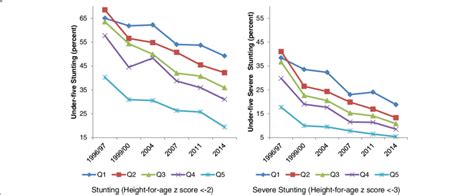 Trends In Stunting And Severe Stunting Across Wealth Quintiles Note