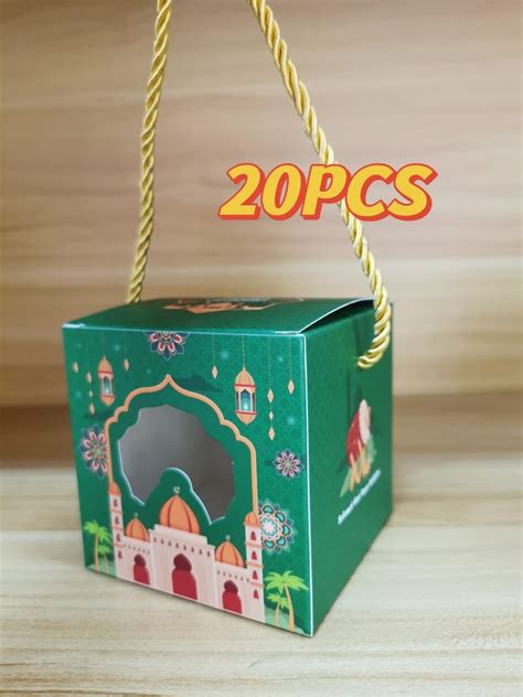 10 20Pcs Hari Raya Cookies Gift Box Kotak Kuih Raya Aidilfitri Shopee