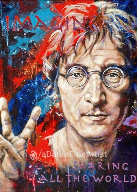 John Lennon Imagine Fine Art Print And Limited Edition Canvas Giclee