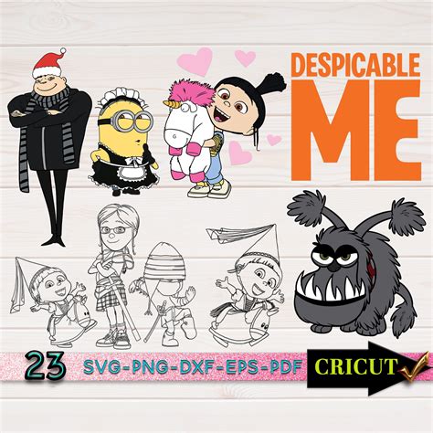 Despicable Me Svg Bundle Minions Svg Cricut File Disney Etsy