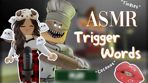 ROBLOX ASMR DIFFERENT TRIGGER WORDS Coconut Tingly Stipple Etc