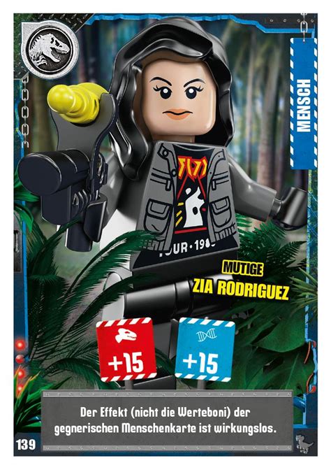 Nummer 139 I Mutige Zia Rodriguez I LEGO Jurassic World TCG 3 Blue