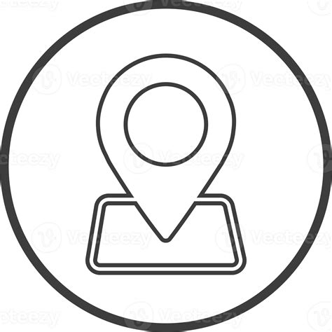 Check In Icon In Thin Line Black Circle Frames 25213344 PNG