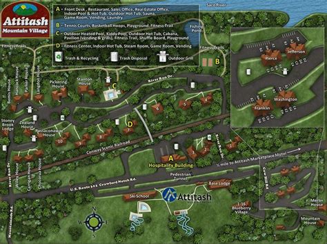 Attitash Mountain Village Resort Map Mountain Village Destin