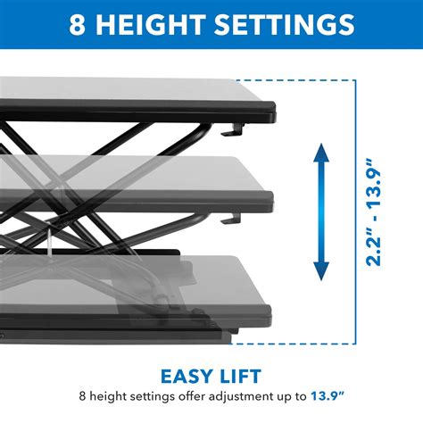 MOUNT IT Standing Keyboard Lift 27 Inches Heavy Duty Adjustable