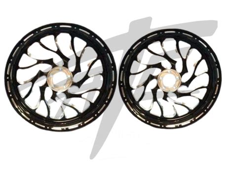 Ninja 300 Fat Tire Black Contrast Cut Hellian Wheels 06 11 Kawasaki