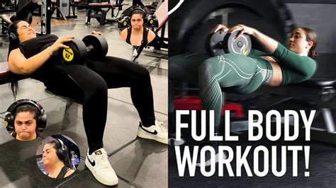 Trying Leana Deebs INTENSE FULL BODY WORKOUT Burnt 600 Calories