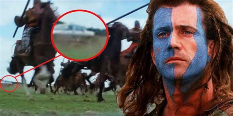 The Movie Braveheart Features A Scene With A Car Barely Visible In