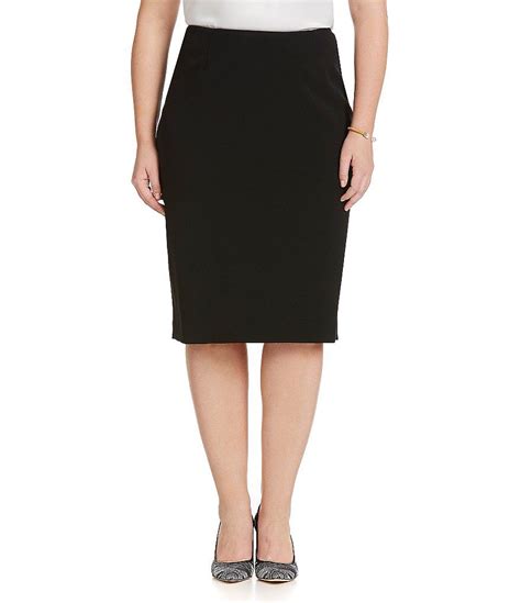 Kasper Plus Size Stretch Crepe Skimmer Skirt Dillards Skirts