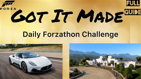 Forza Horizon 5 How To Complete GOT IT MADE Daily Forzathon Challenge