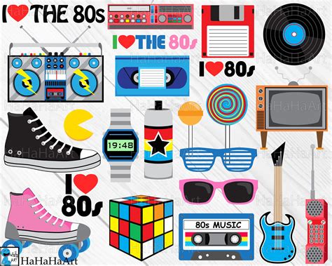 I Love the 80s V2 Clip Art / Cutting Files Svg Eps Dxf Png - Etsy Australia