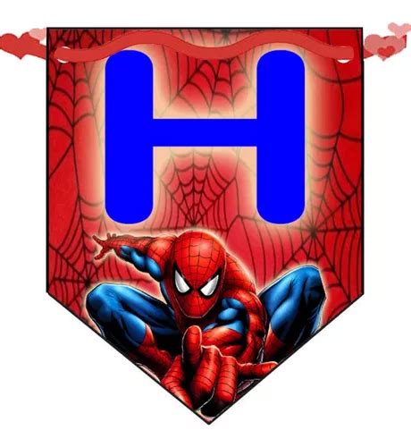 7 Bandeirola Personalizada Homem Aranha Brinde Qualquer Tema