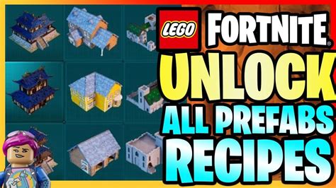 How To UNLOCK ALL BUILDING RECIPES Lego Fortnite YouTube