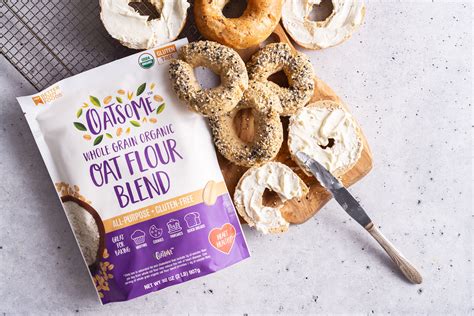 Oat Flour Bagels Oatsome Non Dairy Milk