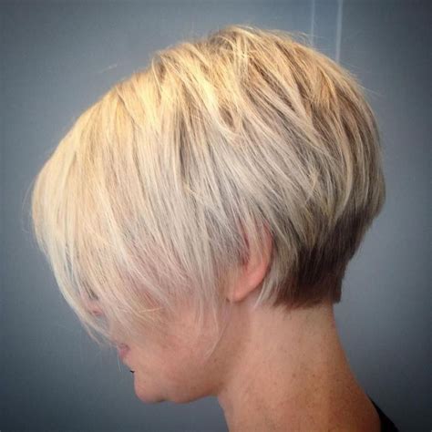 Collection Of Two Tone Stacked Pixie Bob Haircuts