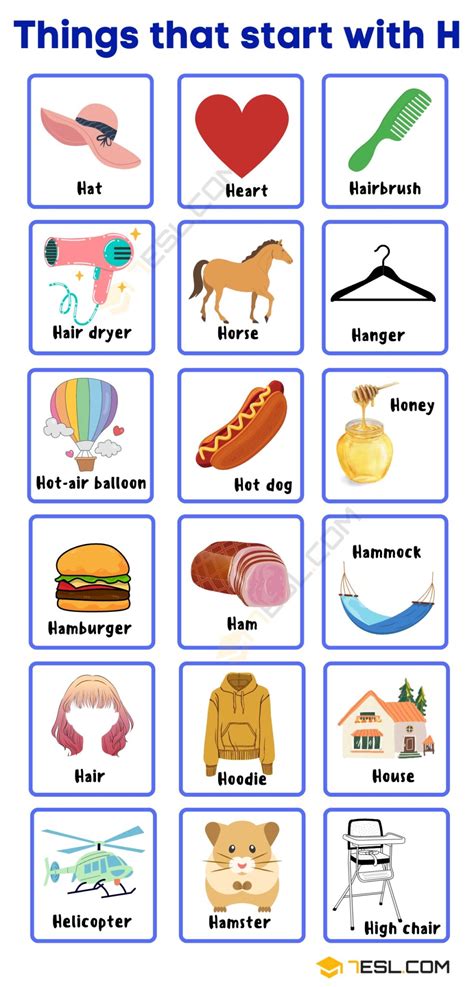 Things With The Letter H