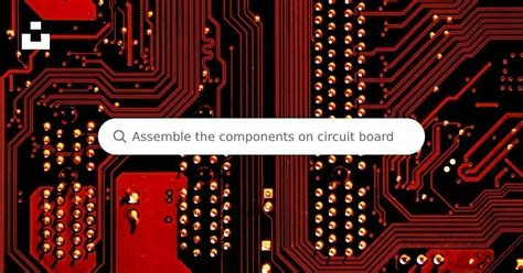 assemble  components    electrical circuit reversepcb