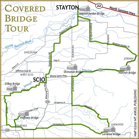 Oregon Covered Bridges Map Map Of Naples Florida