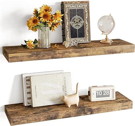 Amazon Fixwal Floating Shelves For Wall In Rustic Brown Shelves