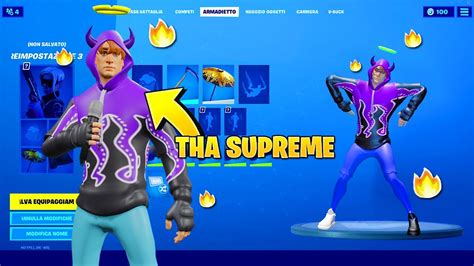 Ho Creato La Skin Di Tha Supreme Su Fortnite Youtube