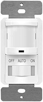 Topgreener In Wall Pir Motion Sensor Light Switch Occupancy Sensor