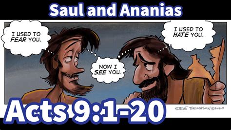 Saul And Ananias In Acts 9 1 20 Steve Thomason