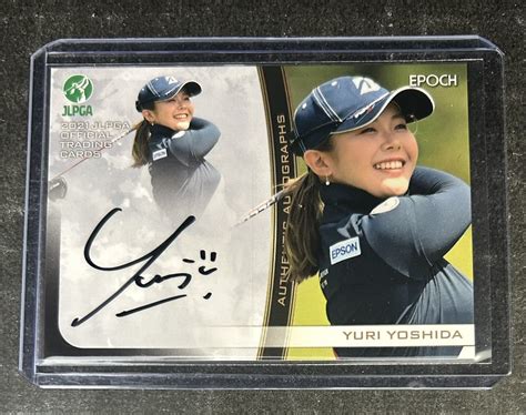 【未使用に近い】2021 Epoch Jlpga 吉田優利 100枚限定 直筆サインカード 日本女子プロゴルフ協会 オフィシャルトレカの落札