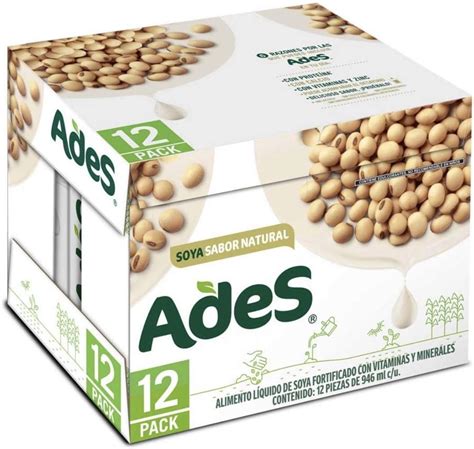 Ades Leche De Soya Ades Soja Bebida Piezas De Ml Amazon