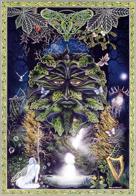 Celtic Green Man Green Man Celtic Art Art