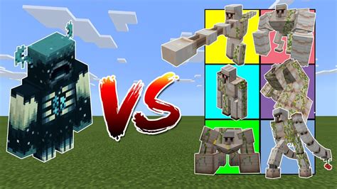 Warden Vs All Iron Golems In Minecraft Minecraft Videos