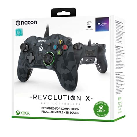 Controle Xbox One Series S/x Pc Nacon Revolutionx Pro Player - Amazon.com: Nacon Revolution X Pro Controller Urban Camo for Xbox ...