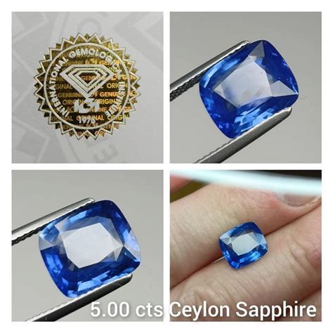 5 0 Karat CEYLON SAPHIR SAPPHIRE UNBEHANDELT GRS ZERTIFIKAT Kaufen