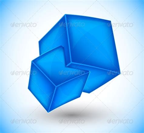 3d Cube Template 16 Psd Eps Format Download