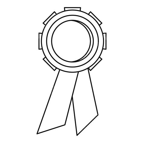 Icono De Medalla De Campeón Estilo De Contorno Png Campeón Medalla